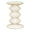 FURNITURE Premier Side Tables | Yaxi Gold Finish Frame Table