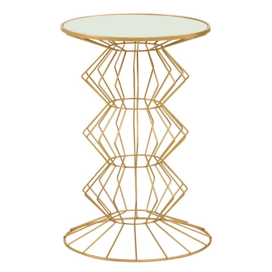 FURNITURE Premier Side Tables | Yaxi Gold Finish Frame Table