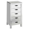 FURNITURE Premier Chest of Drawers | 5 Drawers Mirrored Drawer Chest