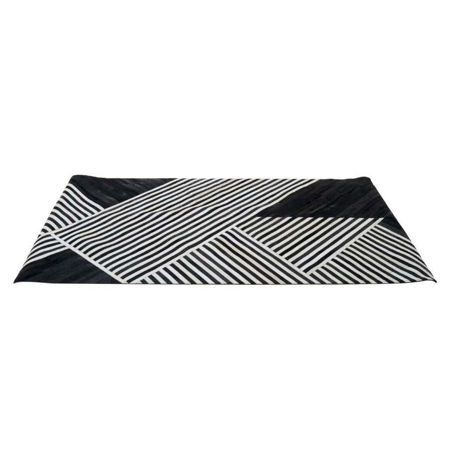 Accessories Fifty Five South Rugs | Safira Large Black And White Rug