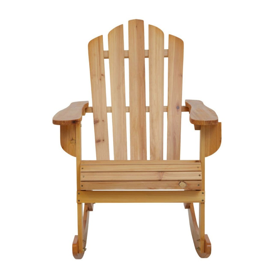 Outdoor Premier Outdoor Seating | Beauport Natural Finish Rocking Chair