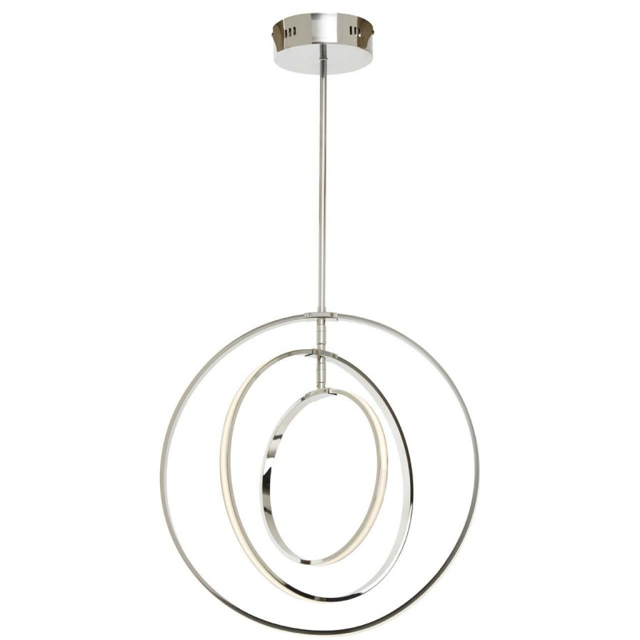 Accessories Fifty Five South Light and Ceiling Shades | Trieste Three Ring Pendant Light