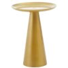 FURNITURE Fifty Five South Side Tables | Pali Gold Finish Round Side Table