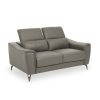 FURNITURE Fifty Five South Seating | Padua 2 Seat Grey Leather Sofa