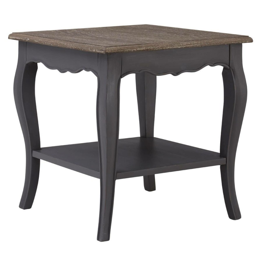 FURNITURE Fifty Five South Side Tables | Loire Dark Grey Single Shelf Console Table