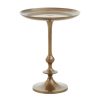 FURNITURE Fifty Five South Side Tables | Pali Small Antique Brass Side Table