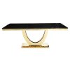 FURNITURE Fifty Five South Dining Tables | Moda Black Marble Rectangular Dining Table