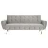 FURNITURE Premier Seating | Hayton Grey Velvet Sofa Bed