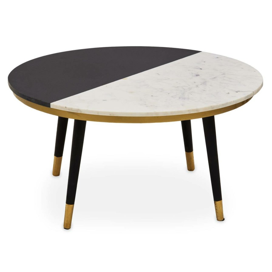 FURNITURE Fifty Five South Coffee Tables | Nirav Assorted Marble And Wood Coffee Table