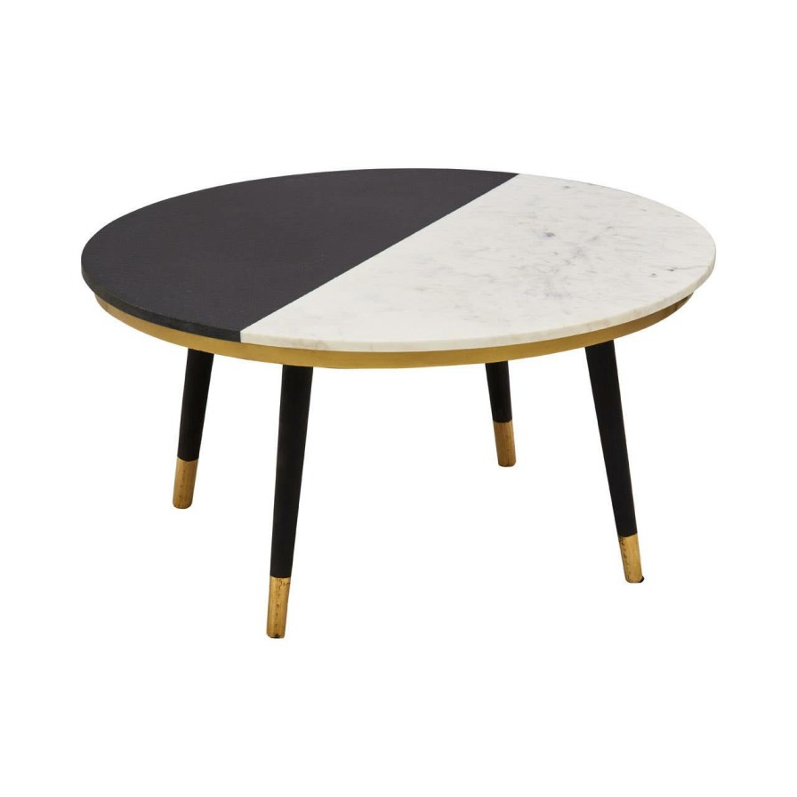 FURNITURE Fifty Five South Coffee Tables | Nirav Assorted Marble And Wood Coffee Table