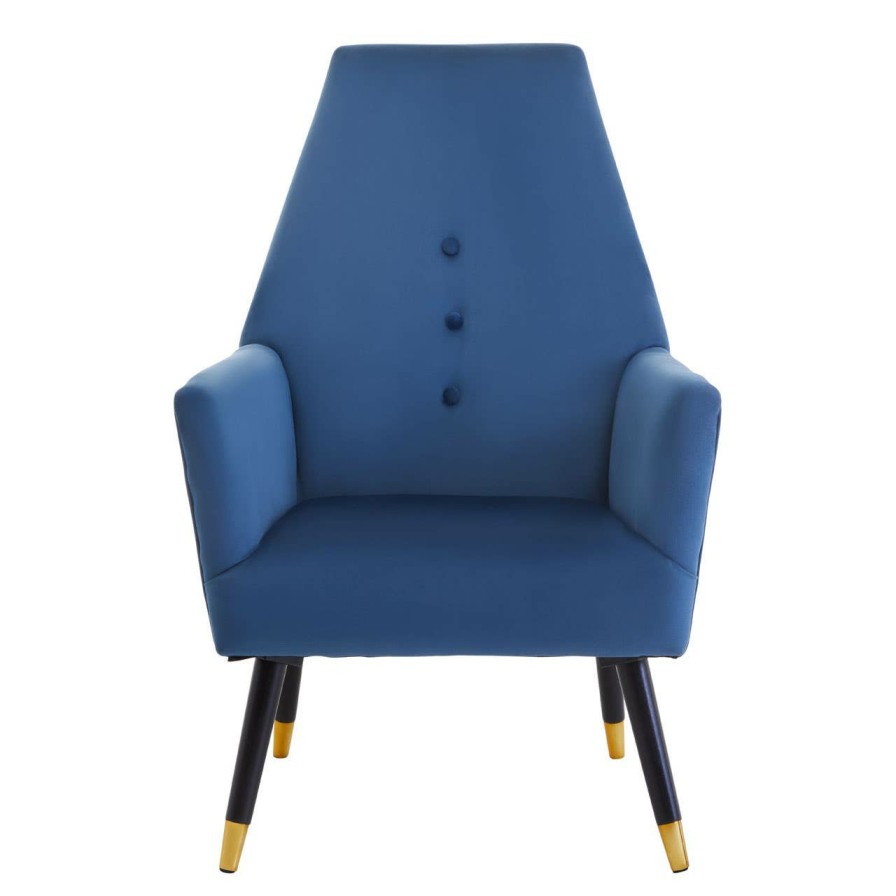 FURNITURE Premier Statement Chairs | Loretta Midnight Velvet Button Detail Chair