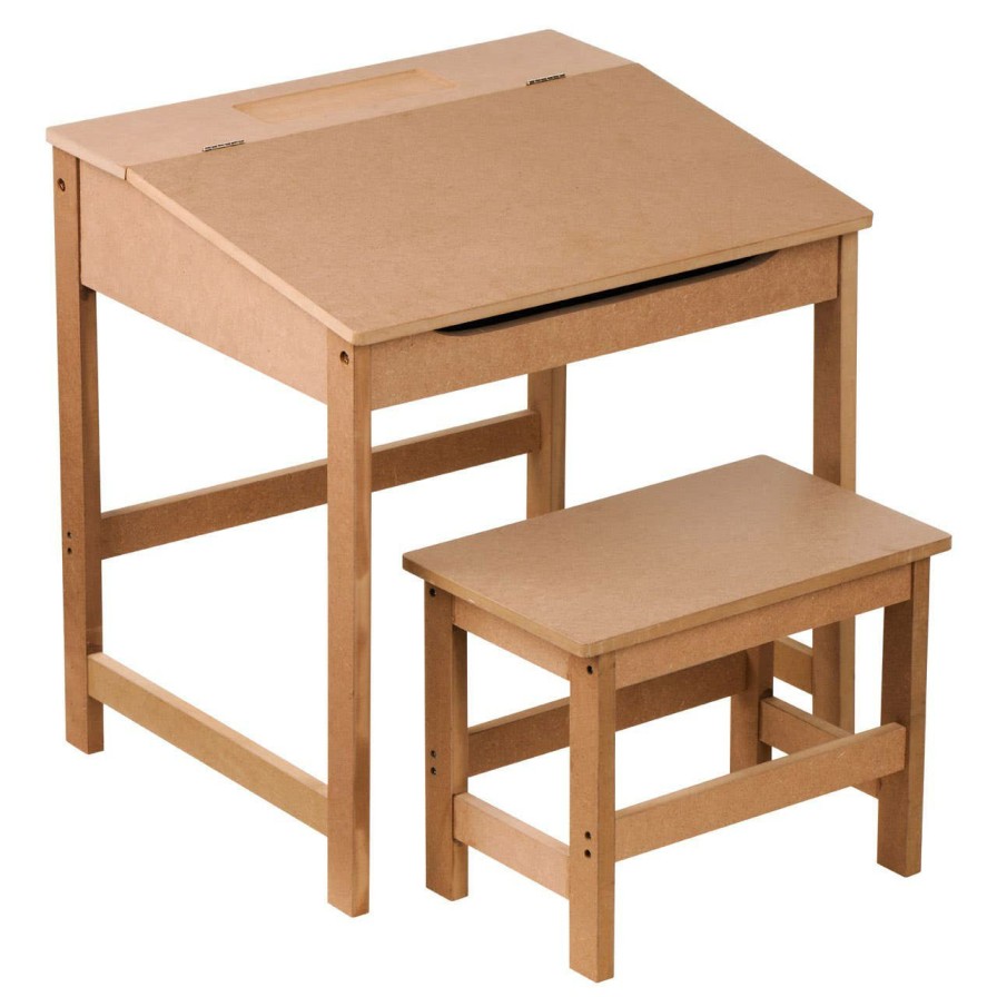 FURNITURE Premier Tables and Desks | Childrens Natural Desk And Stool