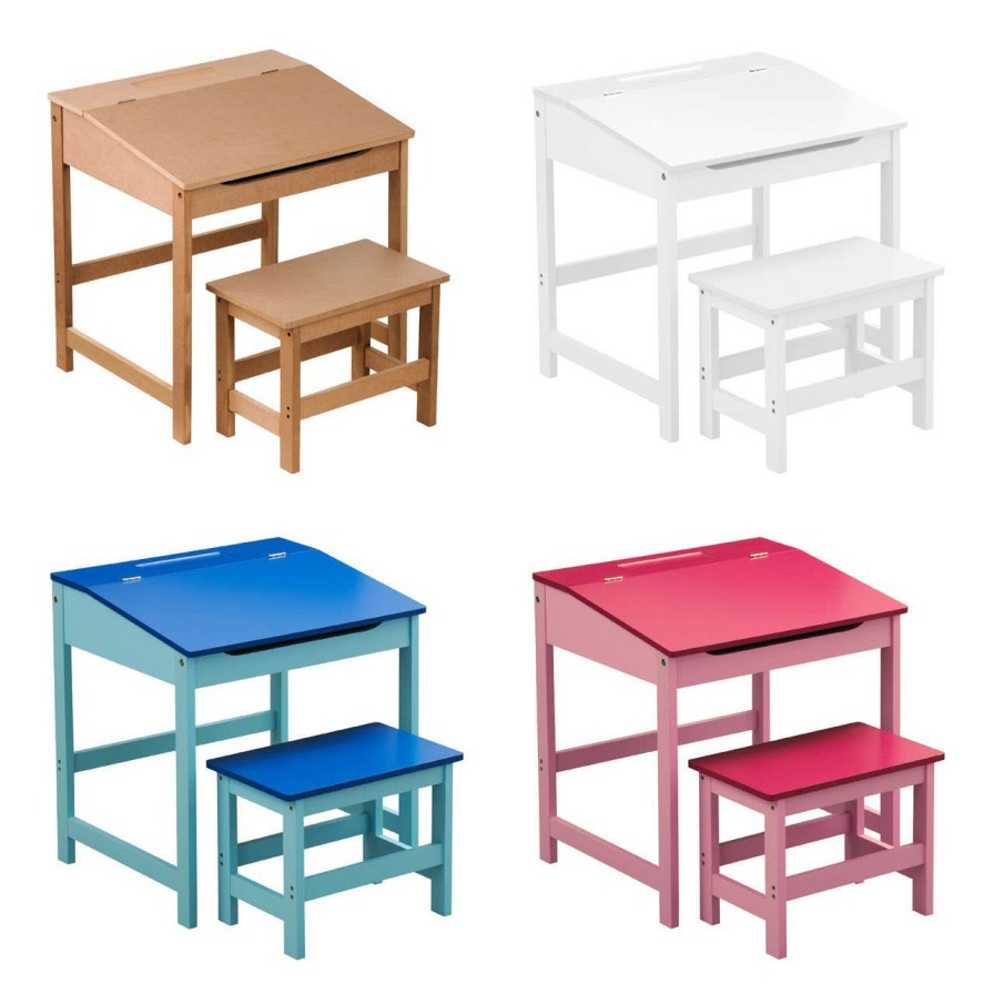 FURNITURE Premier Tables and Desks | Childrens Natural Desk And Stool