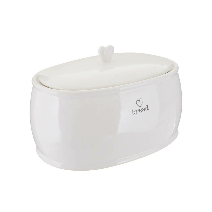 Kitchen and Dining Premier Bread Bins | Charm White Bread Crock