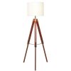 Accessories Premier Floor Lamps | Malvern Tripod Floor Lamp With Brown Base