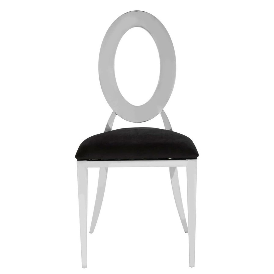 FURNITURE Premier Seating | Sarita Stackable Silver Frame Dining Chair