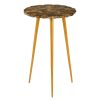 FURNITURE Fifty Five South Side Tables | Relic Round / Brass Finish Legs Side Table