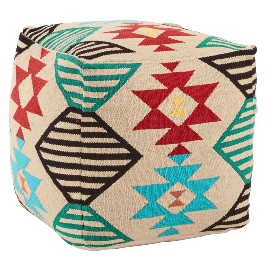 FURNITURE Fifty Five South Pouffes | Cefena Multicolour Pouffe