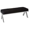 FURNITURE Fifty Five South Seating | Piermount Silver Finish Bench