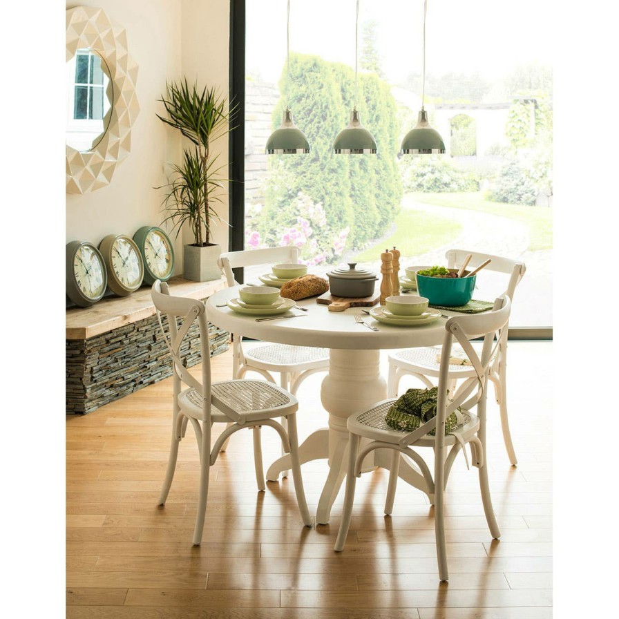 FURNITURE Premier Dining Sets | Vermont White Wash 5Pc Dining Set