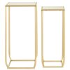 FURNITURE Premier Side Tables | Avantis Set Of Two Champagne Square Side Tables