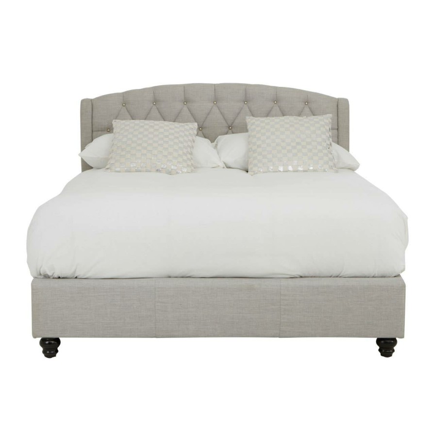 FURNITURE Premier Beds | Josephine Light Grey Double Bed