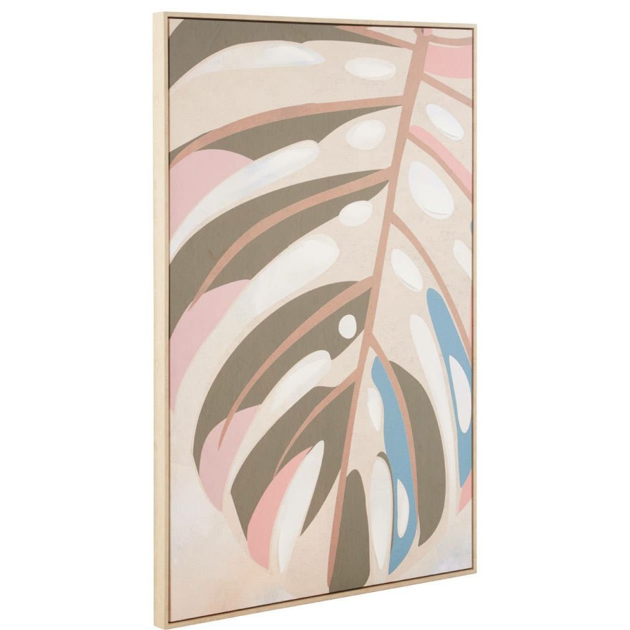 Accessories Fifty Five South Wall Art and Canvases and Hangings | Astratto Canvas Leaf Design Wall Art