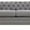 FURNITURE Fifty Five South Seating | Stella Three Seat Grey Linen Sofa