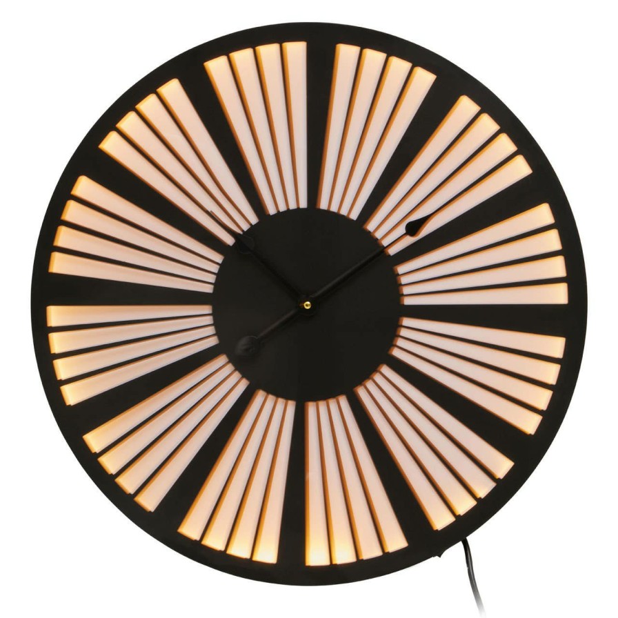 Accessories Fifty Five South Wall Clocks | Genova Small Black And White Wall Clock