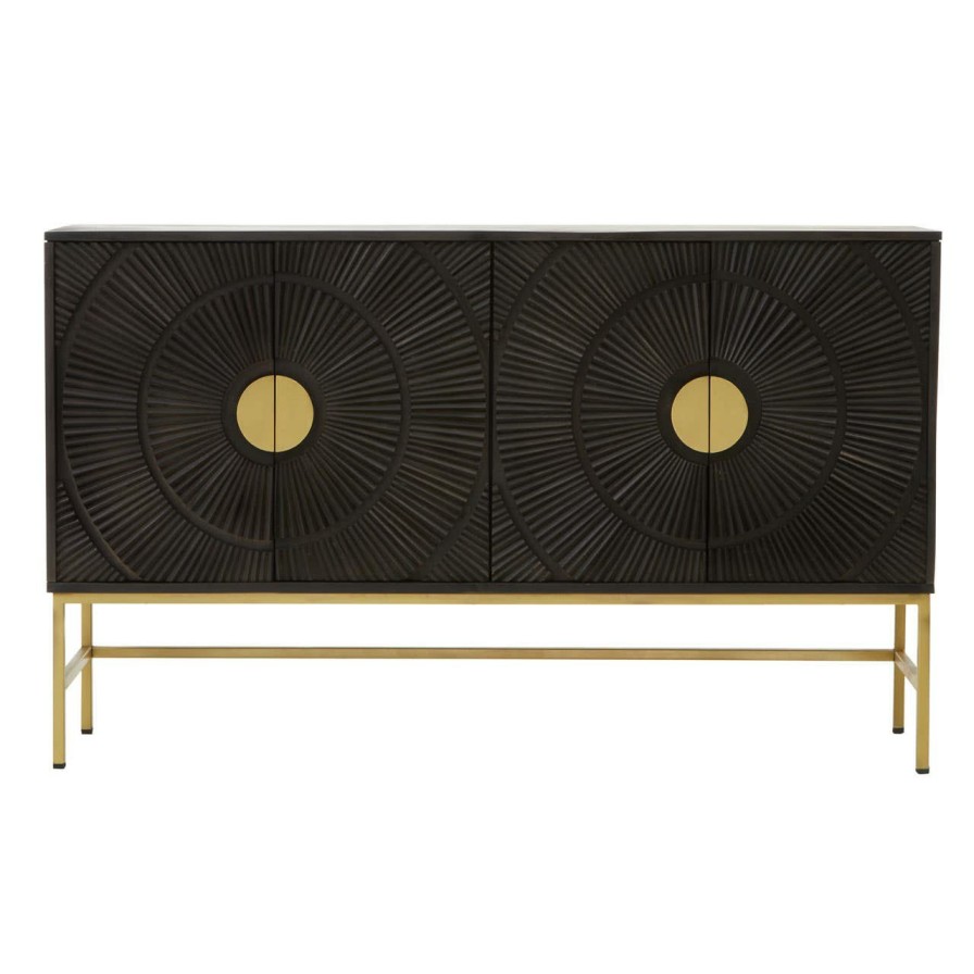 FURNITURE Fifty Five South Bar Shelving | Sadari Four Door Sideboard