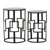 FURNITURE Premier Side Tables | Avantis Square Design Black Tables