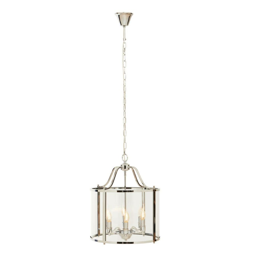 Accessories Fifty Five South Decorative Lights | Hampstead 6 Bulb Chrome Pendant Light