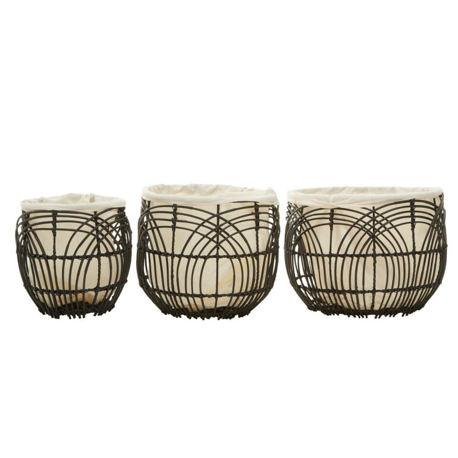 Bathe and Utility Premier Boxes, Bags and Baskets | Arles Set Of 3 Rattan Baskets