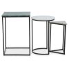 FURNITURE Fifty Five South Nesting Tables | Mandoli Nest Of 3 Assorted Marble Tables