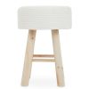 FURNITURE Premier Seating | Lentigo White Cotton Rope Stool