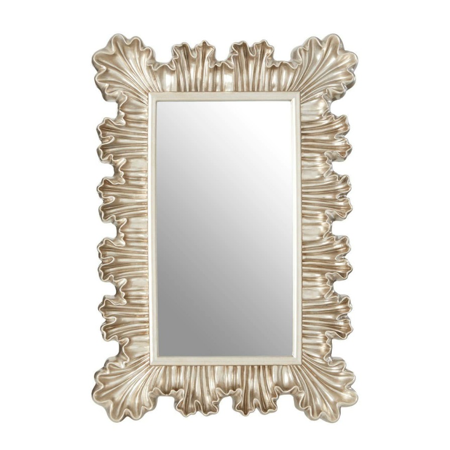 Bathe and Utility Premier Mirrors | Champagne Finish Clamshell Design Wall Mirror