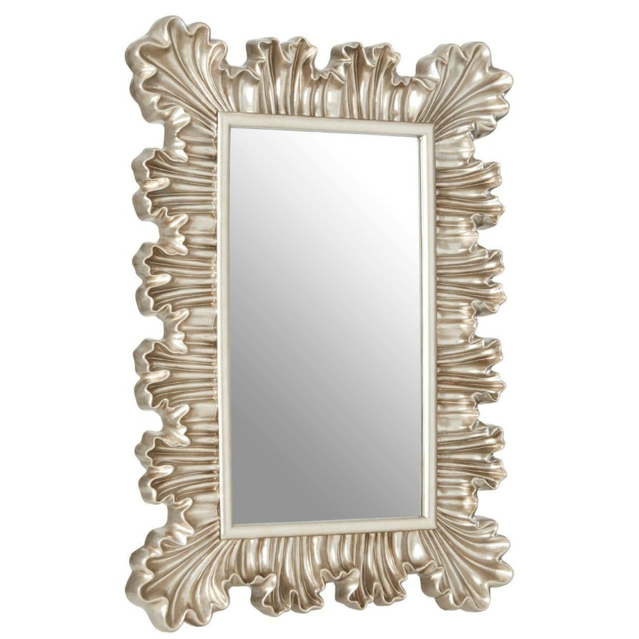 Bathe and Utility Premier Mirrors | Champagne Finish Clamshell Design Wall Mirror