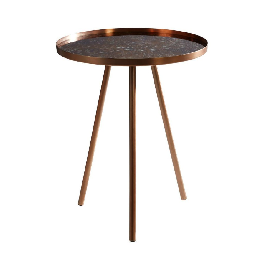 FURNITURE Premier Side Tables | Corra Matte Copper Finish Side Table