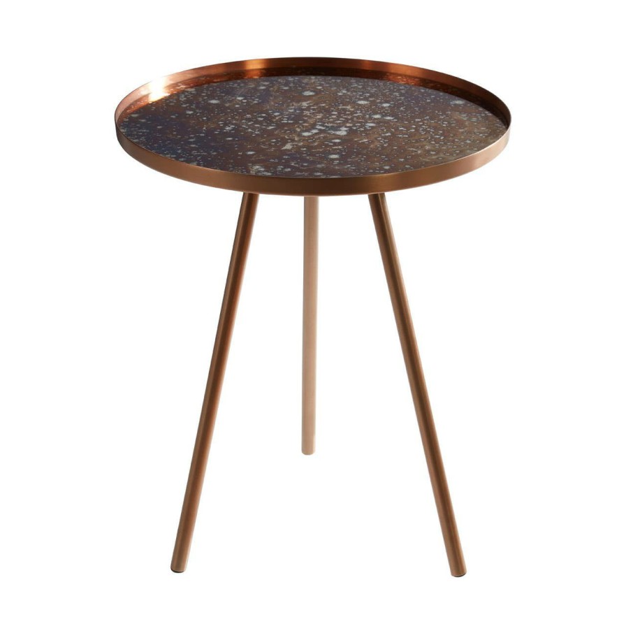 FURNITURE Premier Side Tables | Corra Matte Copper Finish Side Table