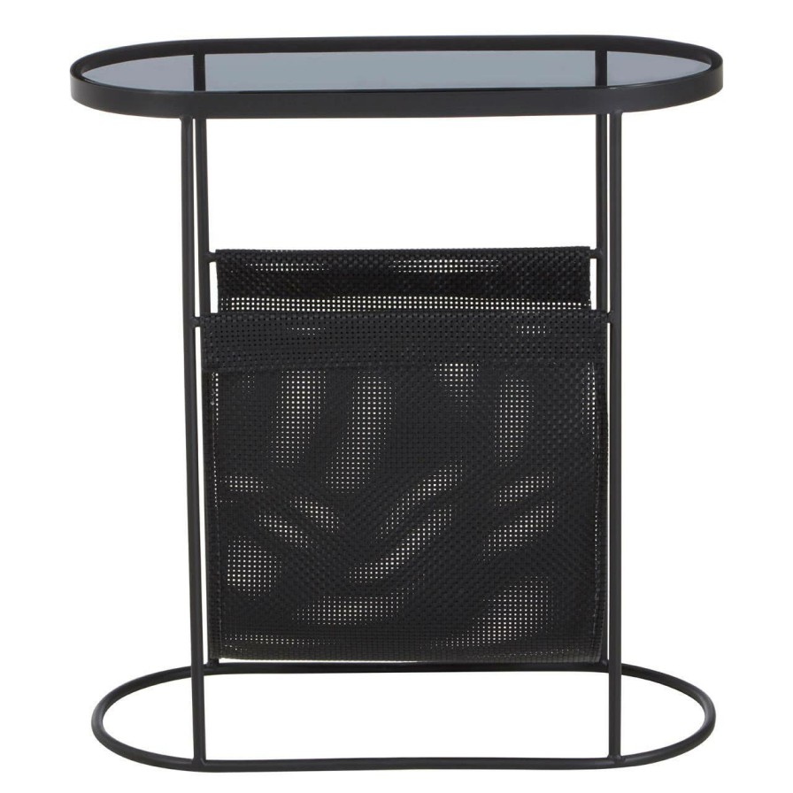 FURNITURE Premier Side Tables | Trento Side Table With Grey Glass Top