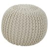 FURNITURE Premier Seating | Kids Knit Cream Pouffe