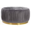 FURNITURE Fifty Five South Seating | Shea Grey Footstool