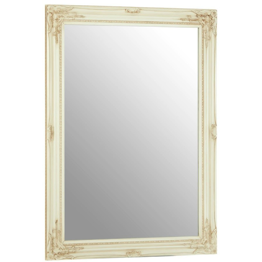 Bathe and Utility Premier Mirrors | Zelma Bone White Wall Mirror