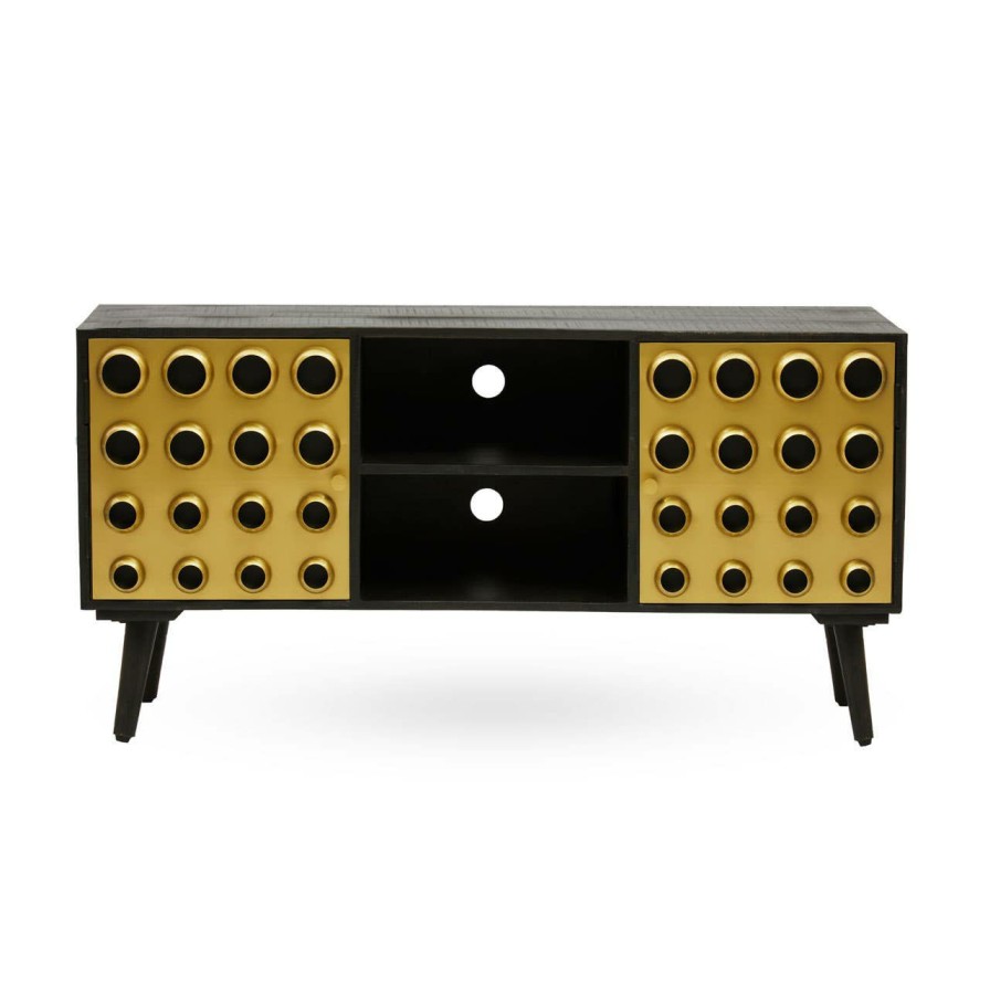 FURNITURE Fifty Five South Media and TV Units | Arti Mango Wood Media Unit