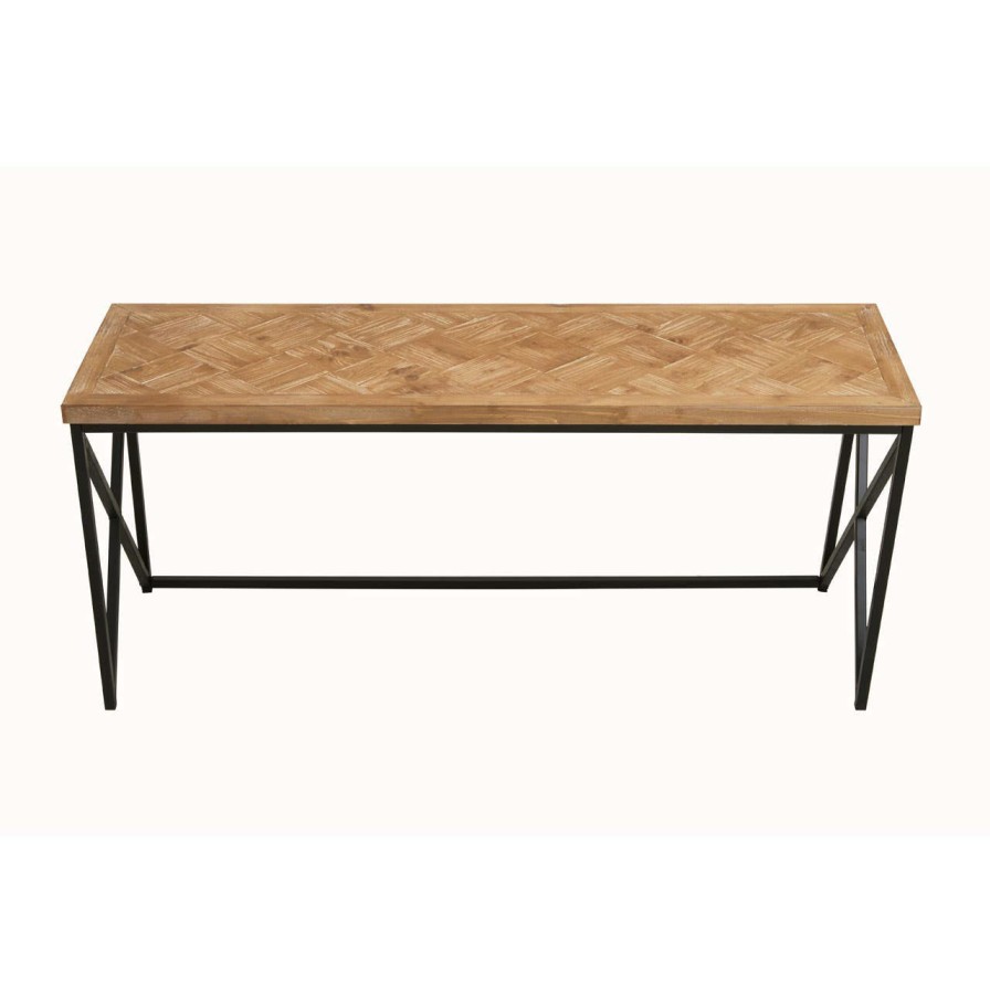 FURNITURE Premier Coffee Tables | Kickford Coffee Table With Black Iron Frame