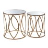 FURNITURE Premier Side Tables | Set Of Two Arcana Gold Finish Side Tables