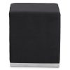 FURNITURE Fifty Five South Seating | Hagen Black And Silver Square Stool