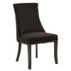 FURNITURE Fifty Five South Seating | Kensington Townhouse Black Velvet Dining Chair