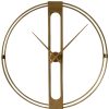 Accessories Fifty Five South Wall Clocks | Beauly Gold Finish Dual Ring Wall Clock