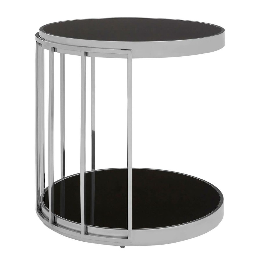 FURNITURE Fifty Five South Side Tables | Novo Silver Cage Design Side Table